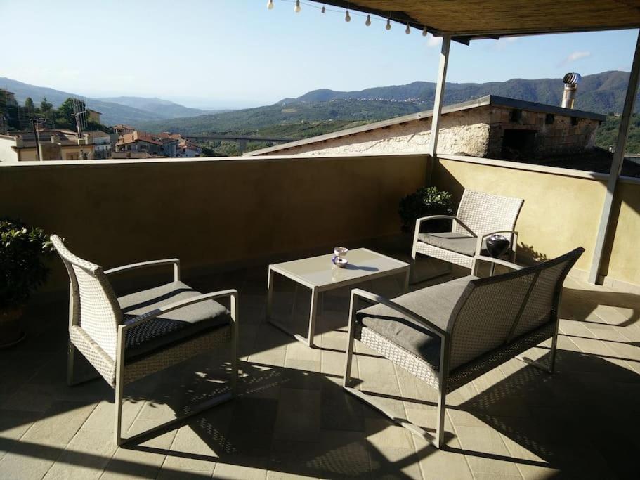Villa Casa Torre Con Terrazza Panoramica Futani Exterior foto